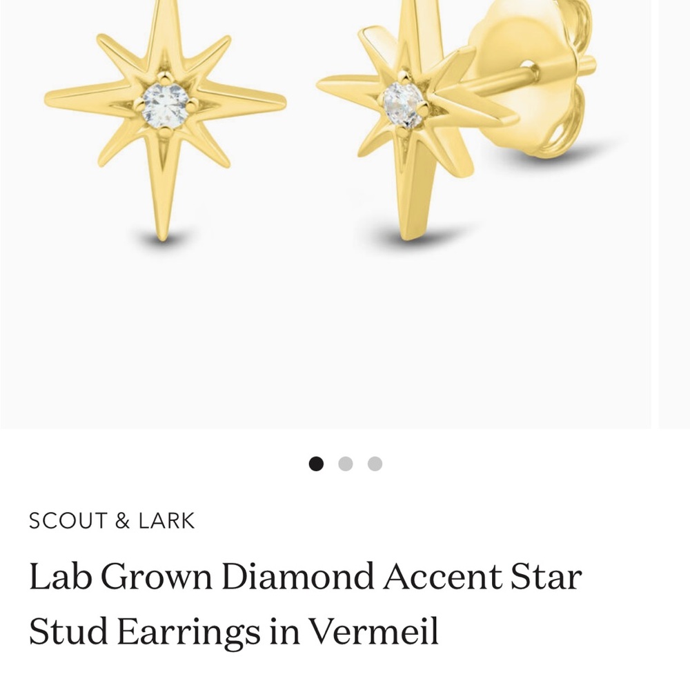 Helzberg Gold Star Earrings